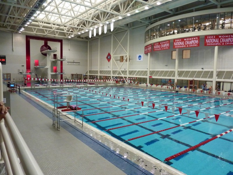 Slot Drain in University of Georgia Aquatics Centre